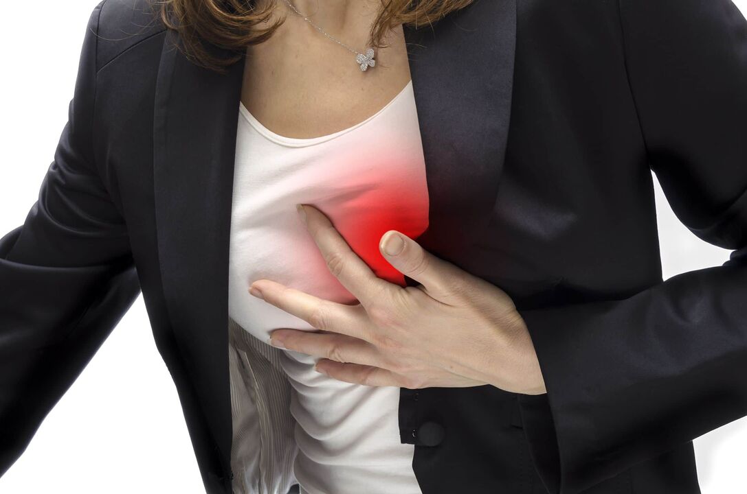 Dolor en el corazón con osteocondrosis cervical.