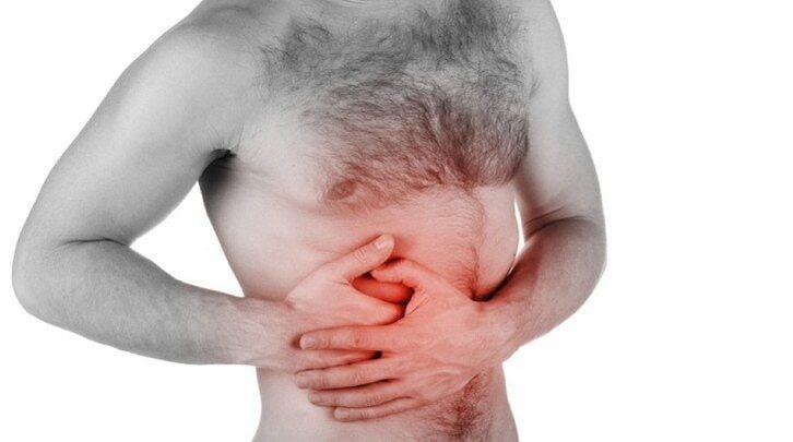 Dolor en los órganos internos que se irradia a la zona lumbar.