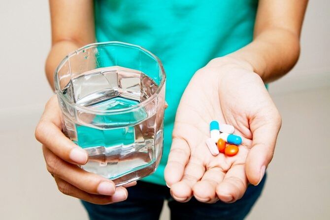 Pastillas para el dolor de espalda.